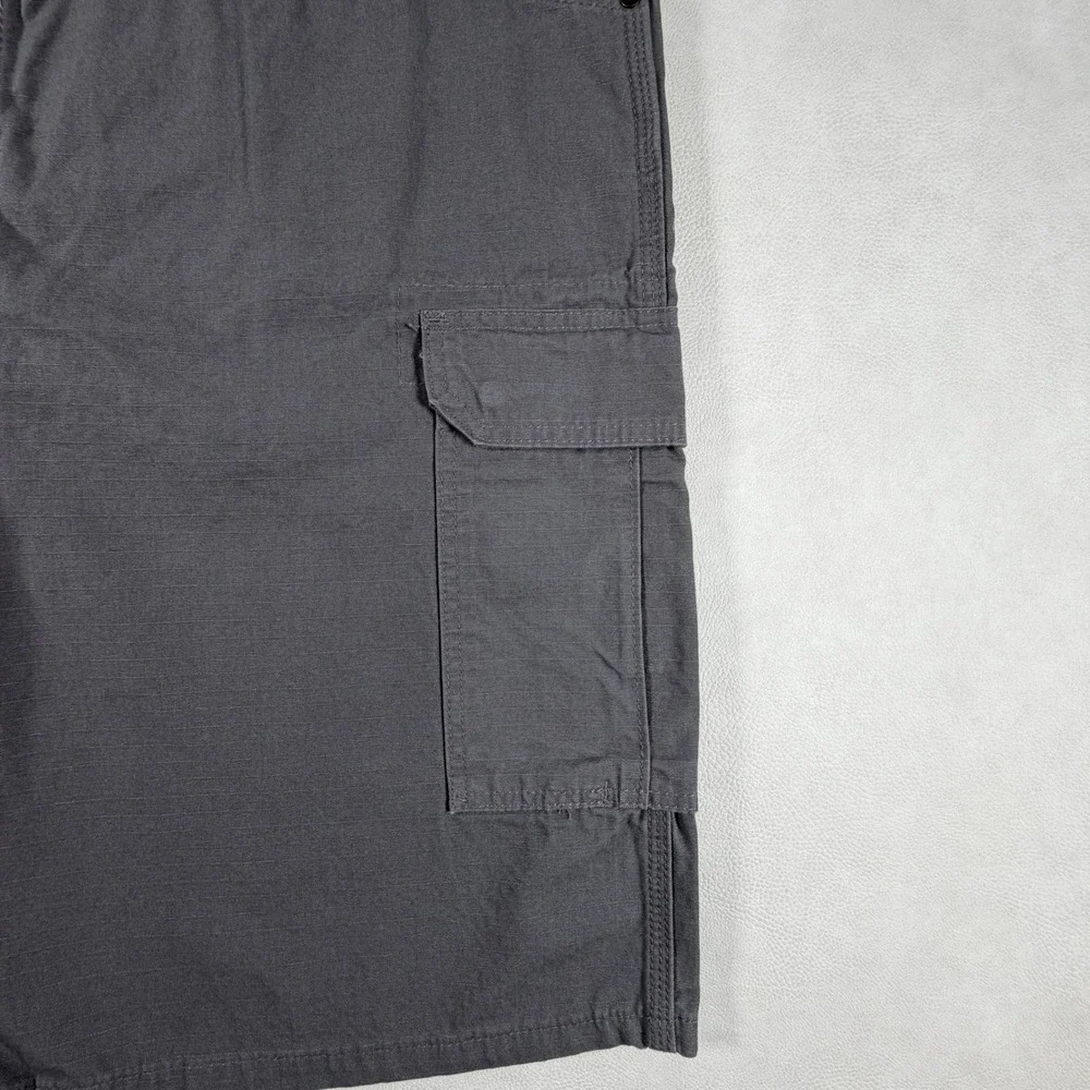 Wrangler Riggs Workwear Mens Gray Ripstop Cargo Shorts 44 New
